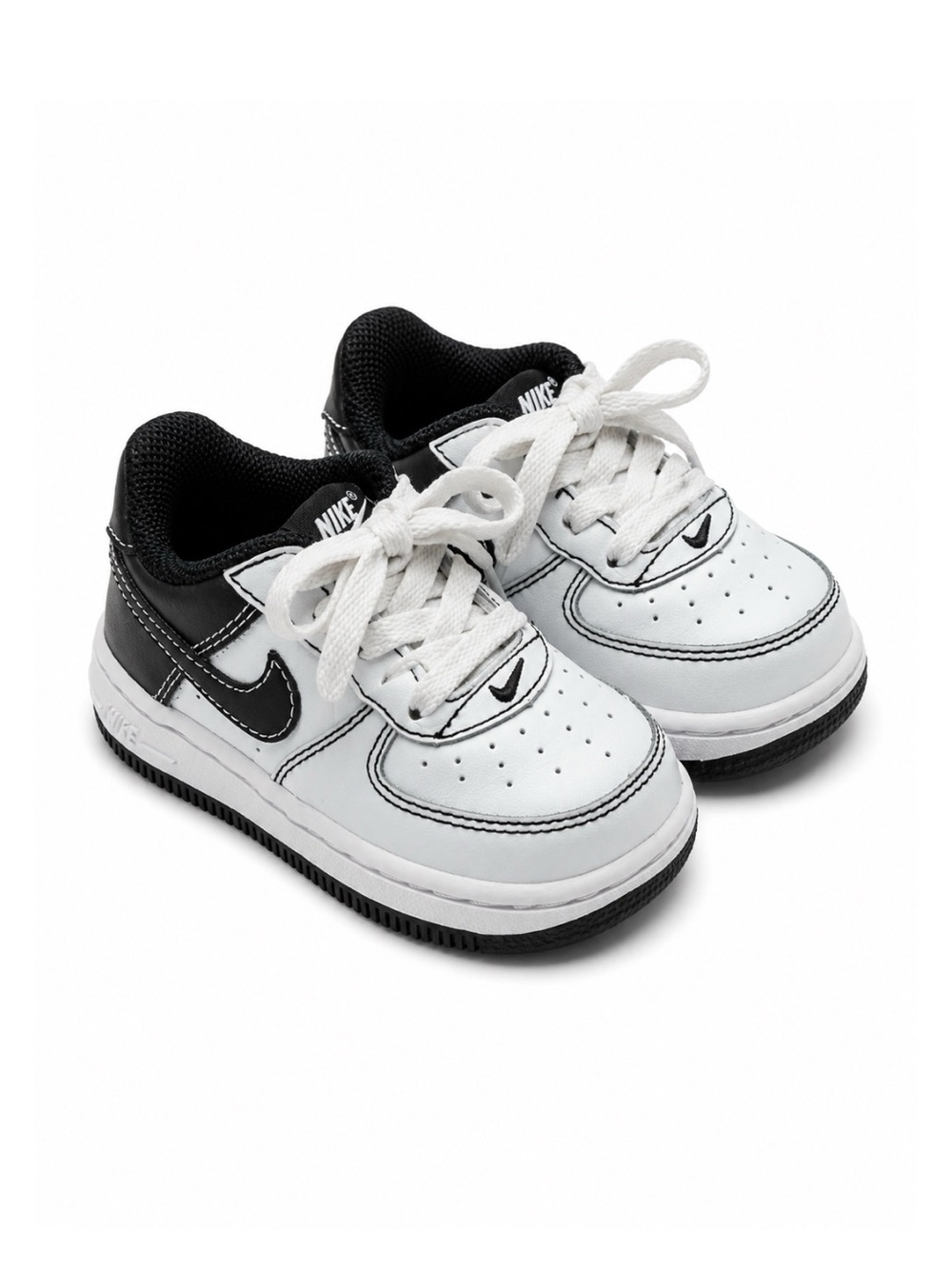 Nike Gray Black & White Toddler Air Force 1 Sneakers Size 5